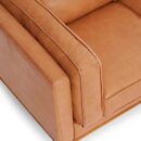 Valencia Artisan Full Leather Sofa 88” - Pure Full Italian Nappa Leather Couch, Solid Wood Accent, Ultimate Comfort, Cognac Tan - Image 2
